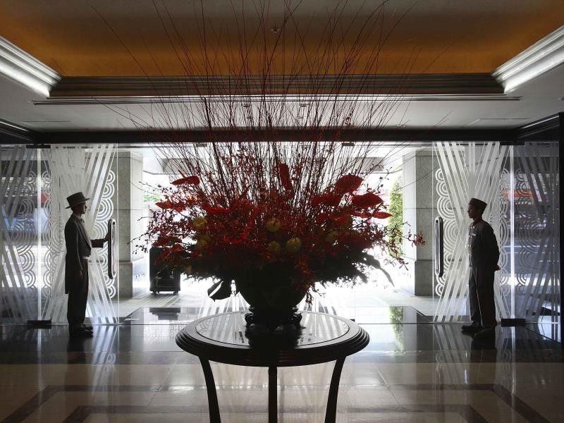 The Landis Taipei Exterior foto The lobby of the hotel